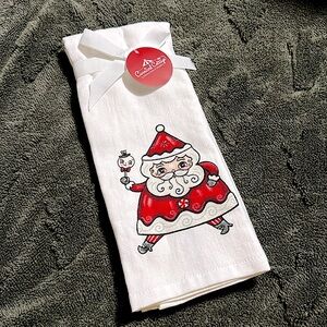 Set of two Johanna Parker Santa Kitchen Towels